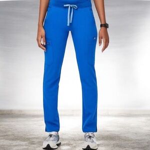 Figs High Waisted Basic Scrub Pants Ceil Blue‎ XSmall P